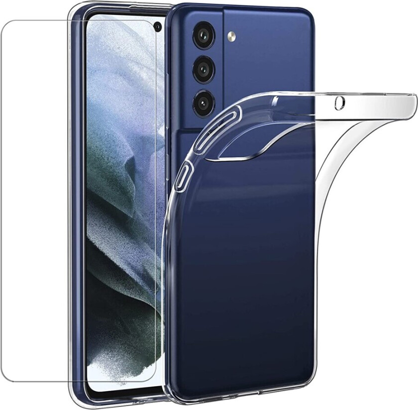 Deksel med Skjembeskytter for Samsung Galaxy S21 FE - Transparent