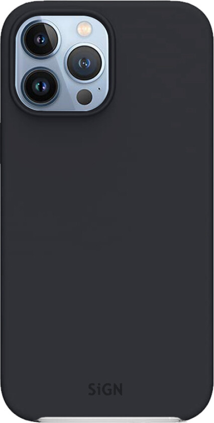 Liquid Silicone Case for iPhone 13 Pro Max - Svart
