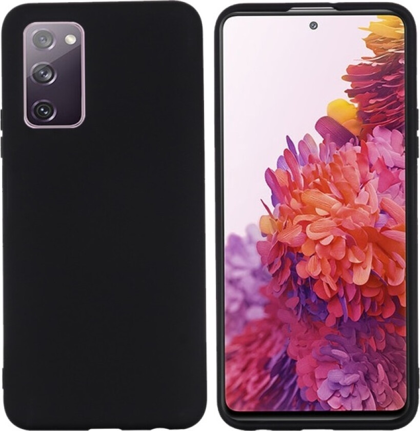 Liquid Silicone Deksel for Samsung Galaxy S20 FE - Svart