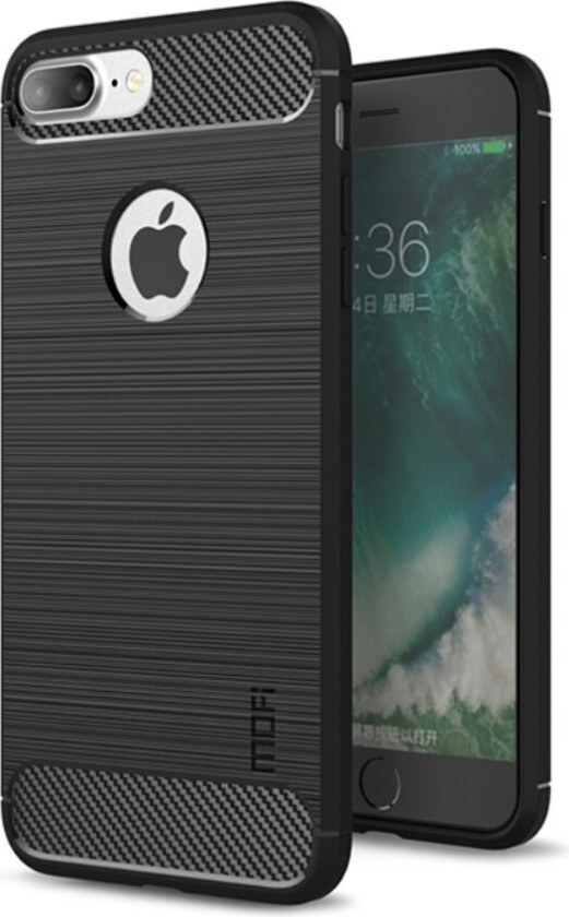 MOFI Brushed Deksel til iPhone 8 Plus - Svart