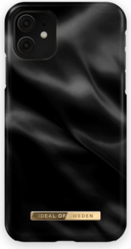 iDeal Fashion Deksel for iPhone 11/XR - Black Satin