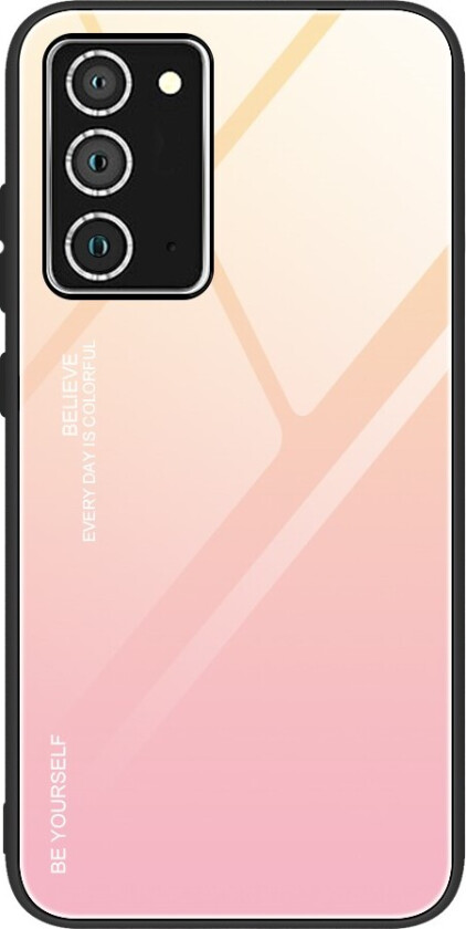 Gradient Color Deksel for Samsung Galaxy A52 5G & A52s 5G - Gull/Rosa