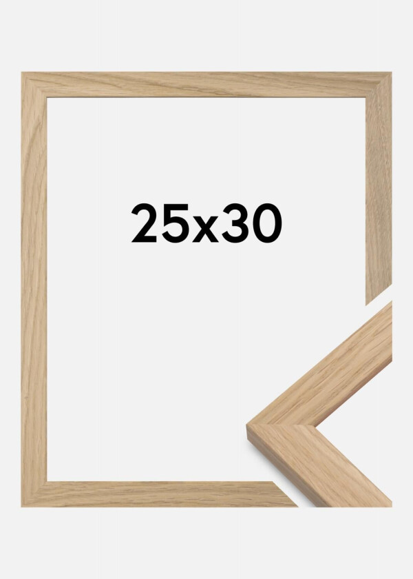 Ramme Oak Wood Akrylglass 25x30 Cm