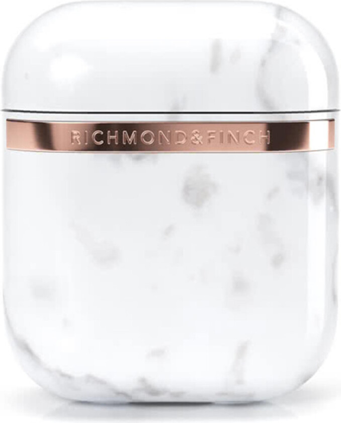 & Finch AirPods- White Marble deksel