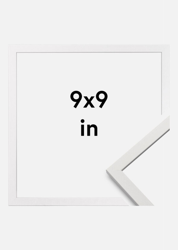 Ramme Edsbyn Akrylglass Hvit 9x9 Inches (22,86x22,86 Cm)