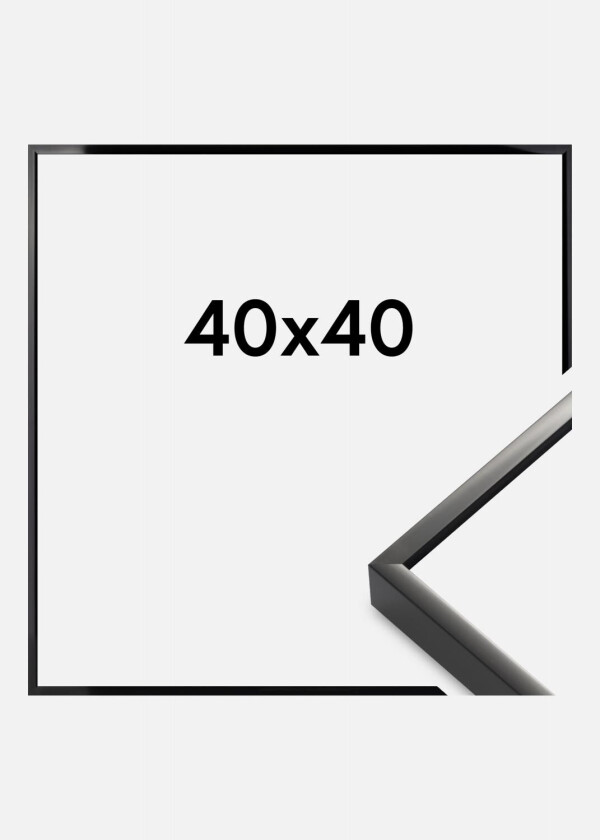 Ramme Premium Alpha Blank Svart 40x40 Cm