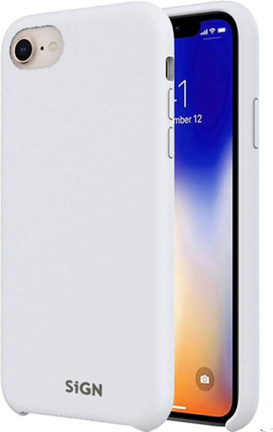 Liquid Silicone Case for iPhone 7/8/SE 2020/SE 2022 - Hvit
