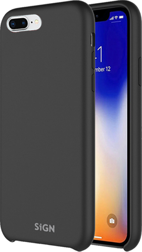 Liquid Silicone Case for iPhone 7 & 8 Plus - Svart