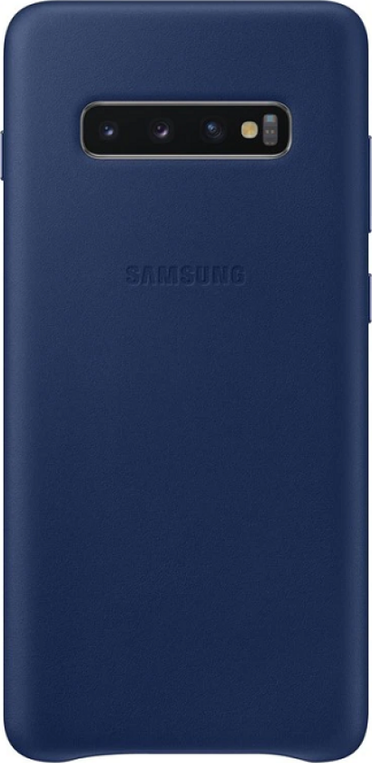 Leather Cover for Galaxy S10 Plus - Blå