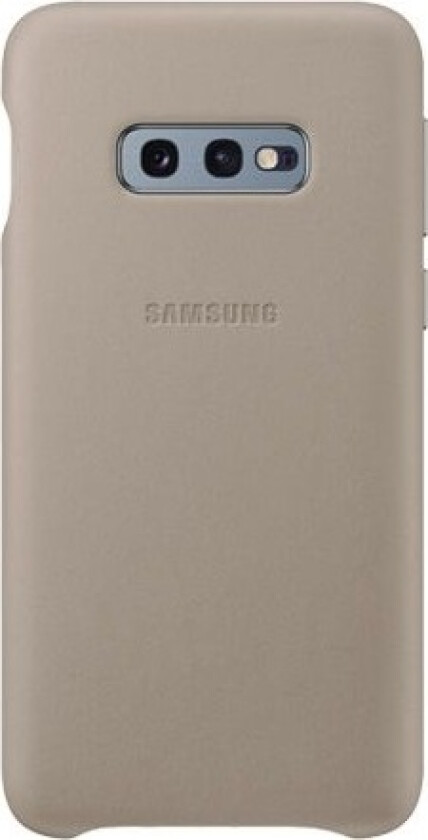 Leather Cover for Galaxy S10e - Grå
