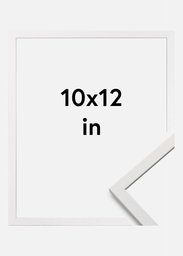Ramme Edsbyn Akrylglass Hvit 10x12 Inches (25,4x30,48 Cm)