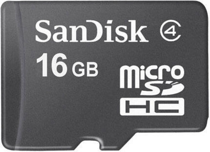 SanDisk minnekort, microSDHC Class 4, 16GB