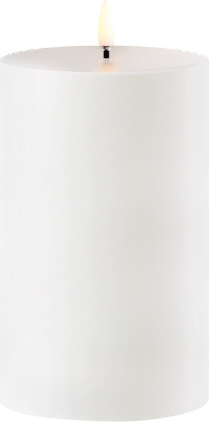 - Søyle Stearinlys Outdoor LED 8,4x15 cm Hvit Lighting