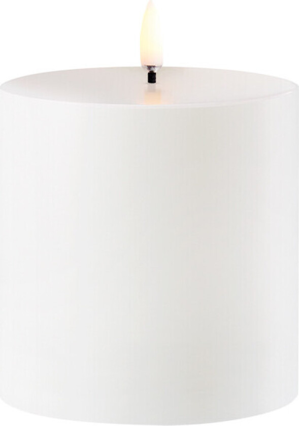 - Søyle Stearinlys Outdoor LED 8,4x10 cm Hvit Lighting