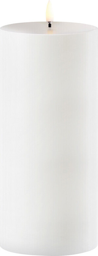 - Søyle Stearinlys Outdoor LED 8,4x20 cm Hvit Lighting