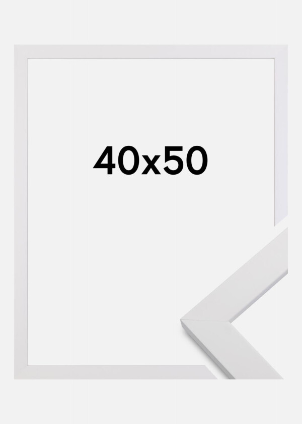 Ramme White Wood 40x50 Cm