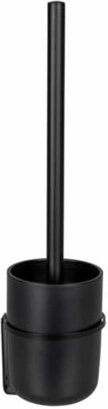 25348100, Toalettbørste Og Holder, Sort, Rustfritt Stål, Plast, Plast, 95 Mm