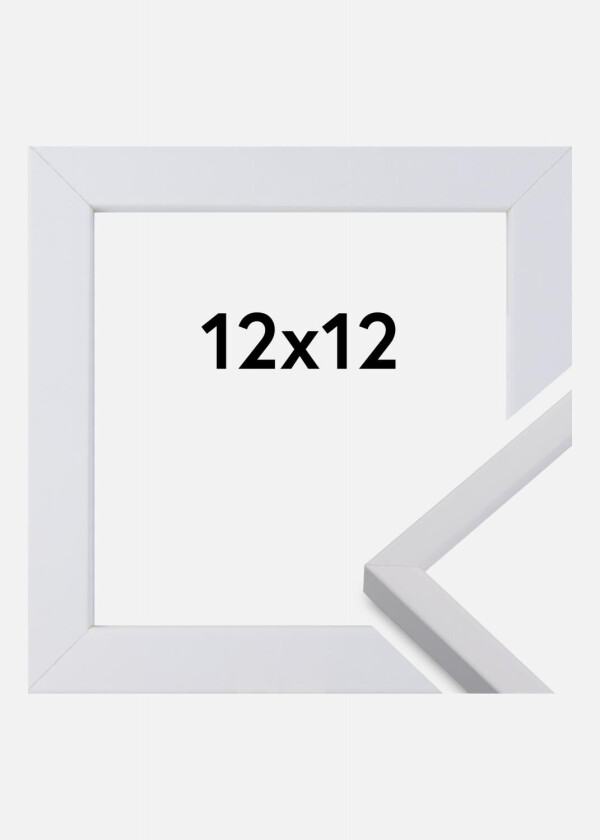Ramme Exklusiv Hvit 12x12 Cm