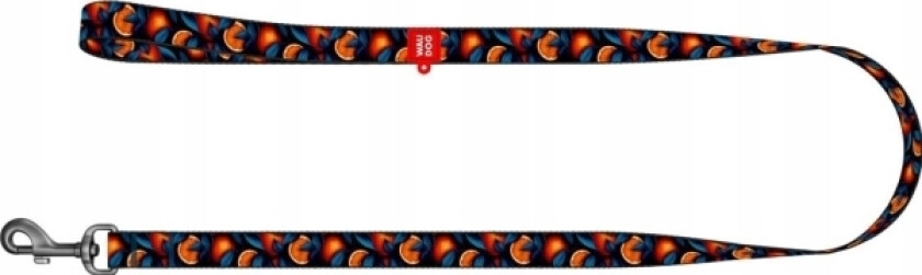 Nylon Dog Leash, Pattern ''Oranges'' Length 122 Cm Waudog