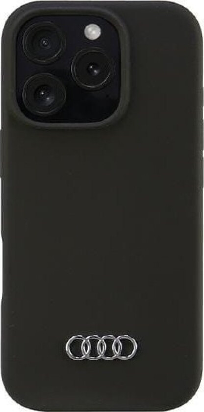 Audi Audi Silicone Case Iphone 16 Pro 6.3" Czarny/Black Hardcase Au-Lsrip16p-Q3/D1-Bk
