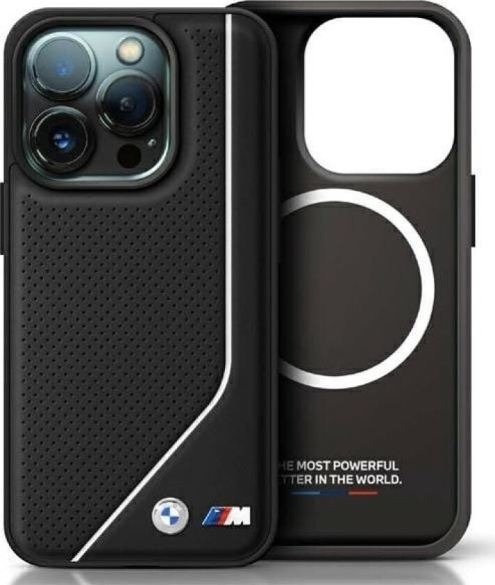 Bmw M Perforated Twisted Line Magsafe Case Apple Iphone 16 Pro - Dklas Telefonui Juodos Spalvos