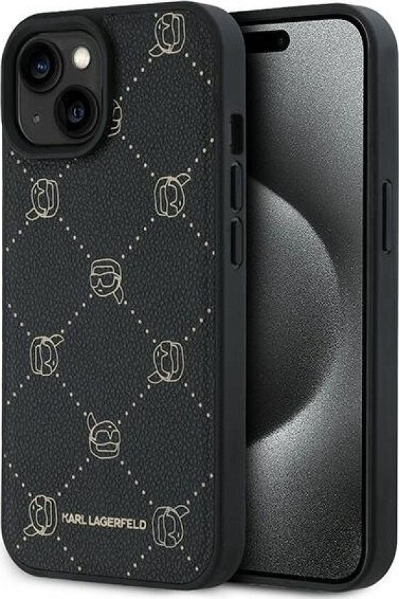 Apple Iphone 15 Plus Karl Lagerfeld Karl Head Magsafe (Klhmp15mpgkhphk) Dklas Telefonui Juodos Spalvos