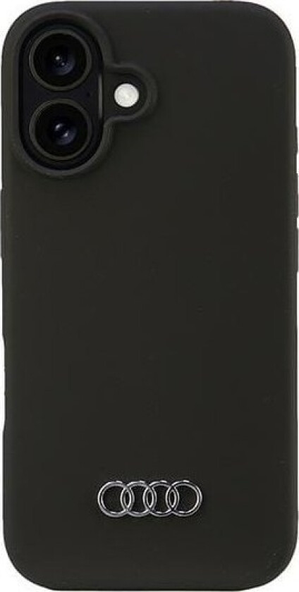 Audi Audi Silicone Case Iphone 16 6.1" Czarny/Black Hardcase Au-Lsrip16-Q3/D1-Bk