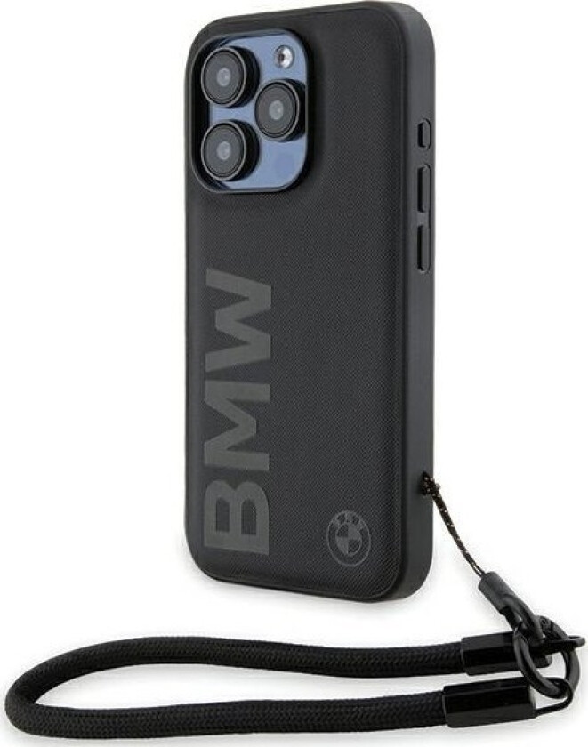 Bmw Etui Bmw Bmhcp15l23rmrlk Apple Iphone 15 Pro Hardcase Signature Leather Wordmark Cord Czarny/Black