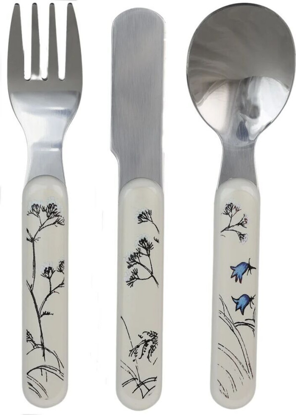 Emil i Lønneberget barnebestikk 3 deler Hvit