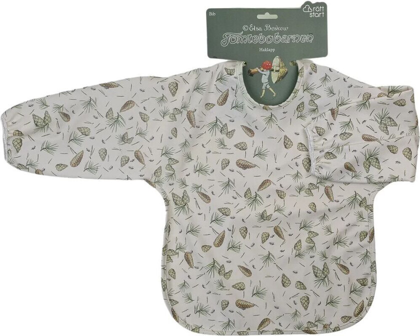 Elsa Beskow Smånissene smekke med erme Grønn