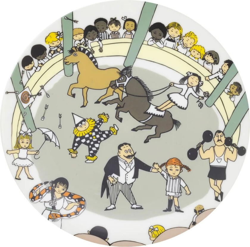 Pippi Sirkus tallerken Ø20 cm Multi