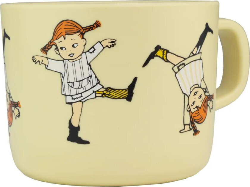 Pippi Sirkus kopp 25 cl Gul