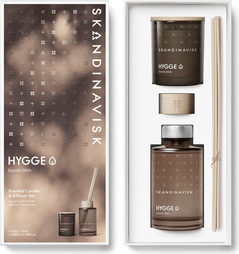 HYGGE duftlys & duftpinner 65 g + 100 ml