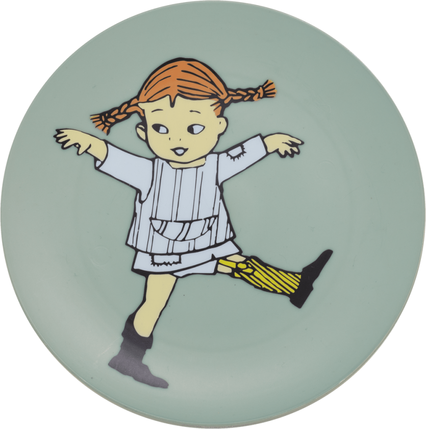 Pippi Sirkus tallerken Ø20 cm Grønn