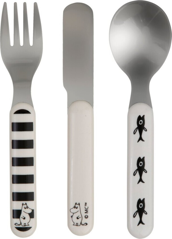 Mummi Vann & Bad barnebestikk 3 deler Svart-hvitt