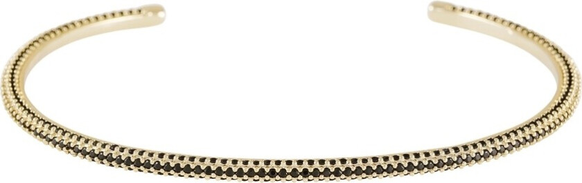 Snö Of Sweden Naomi Small Stone Cuff Bracelet Gold/Black