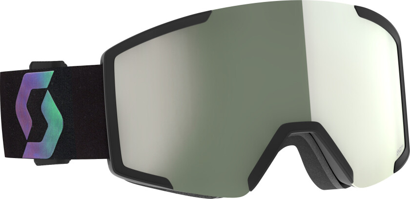 Shield AMP Pro Goggle Black/aurora Green AMP Pro White Chrome