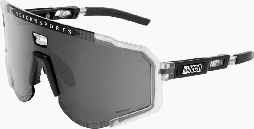Aeroscope sykkelbriller crystal gloss/multimirror silver
