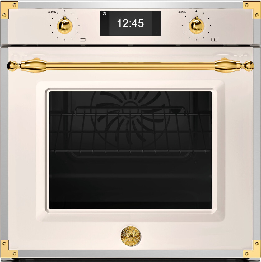 F6011HERVPTAG Innbyggingsovn Heritage Pyro & Steam, elfenbenshvit/gull