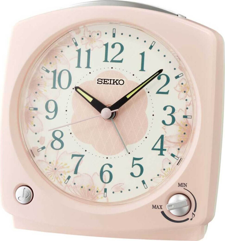 Alarm Clock Quite Sweep Second Hand QHP012P - - Rosegull - - - Akryl