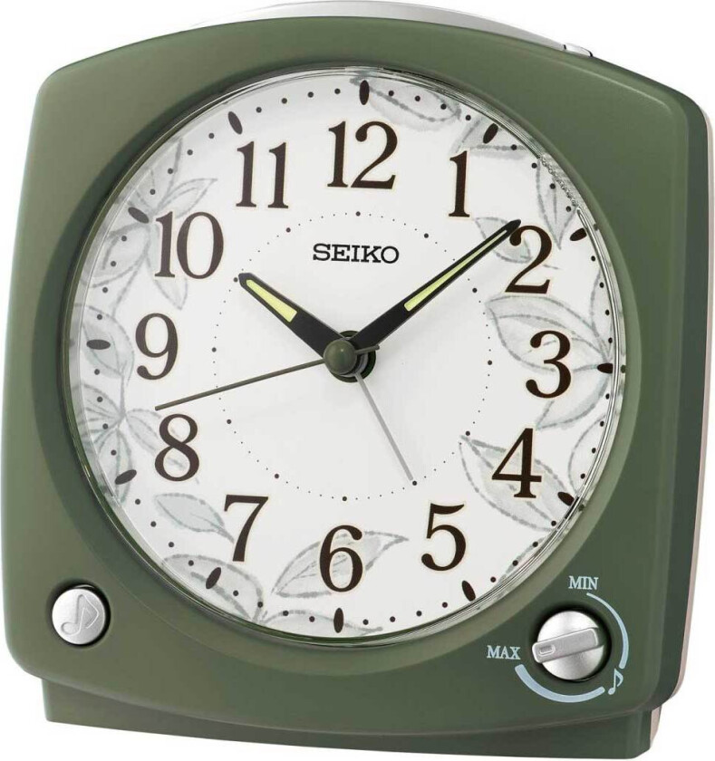 Alarm Clock Quite Sweep Second Hand QHP012M - - Grønn - - - Akryl