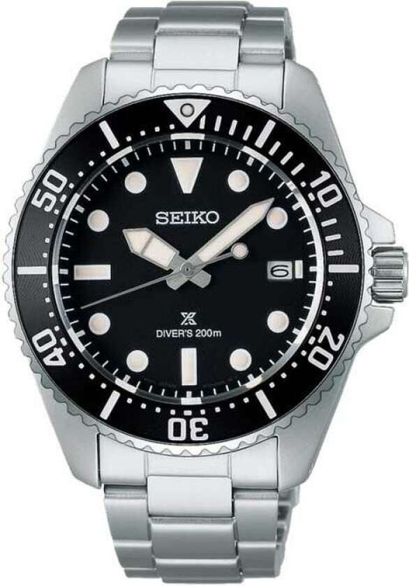 Prospex Solar Divers SNE597P1 - Kvarts - Sølv - Herreklokker - Rustfritt stål - ledd m/pin - Safir