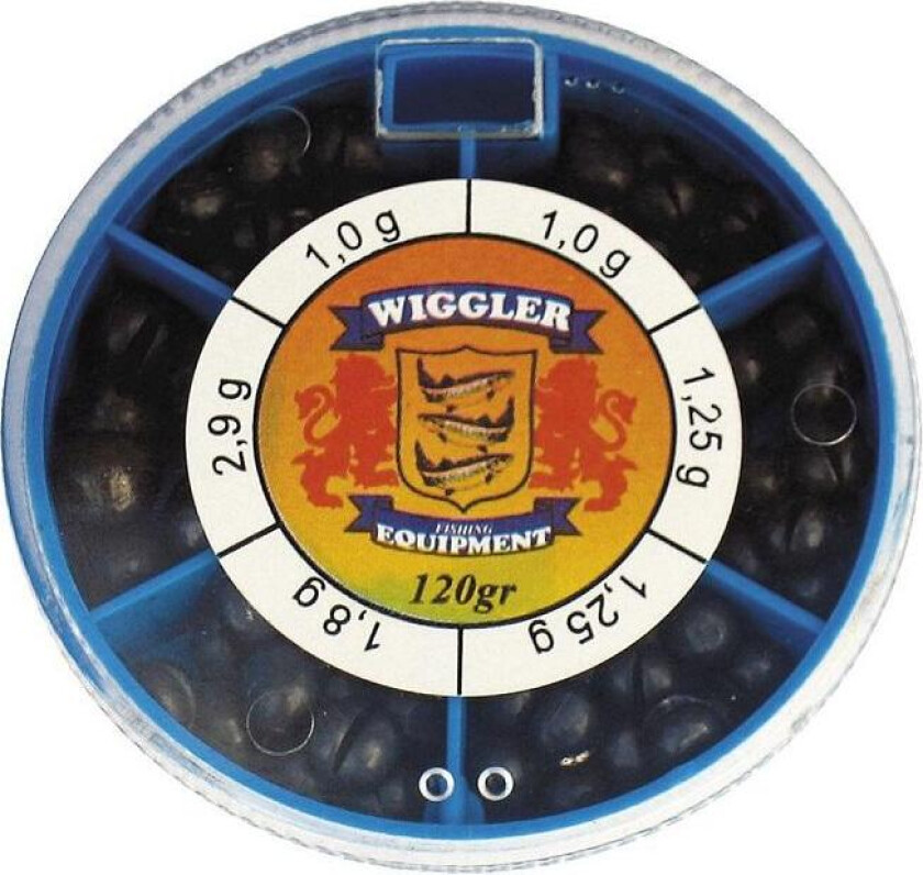 Wiggler Sortimentask Stora Hagel Röd Burk 120g