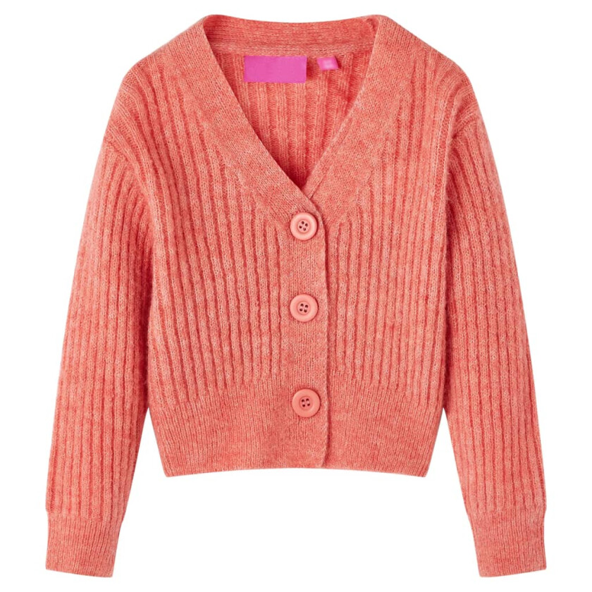 Bilde av Cardigan for barn strikket medium rosa 104
