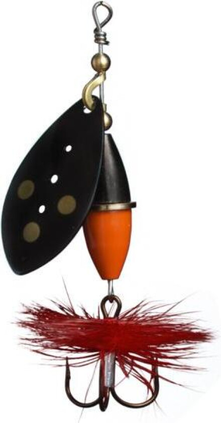 Myran Wipp Spinner 15g Svart/Orange/Svart