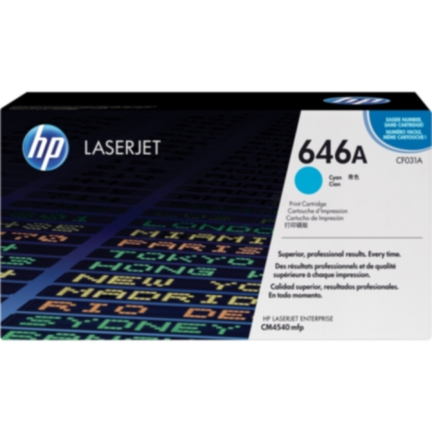 Hp Toner Cyan 646a 12.5k - Cf031a