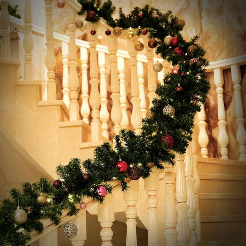 Julekrans girlender 5m - inne/utendørs