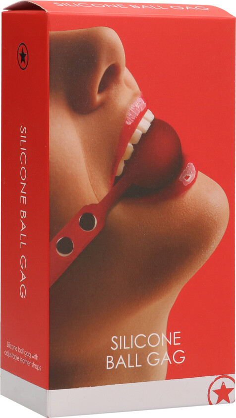 Ouch!: Silicone Ball Gag, rød