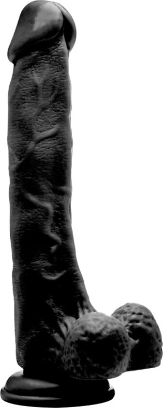RealRock: Realistic Cock, 27 cm, svart