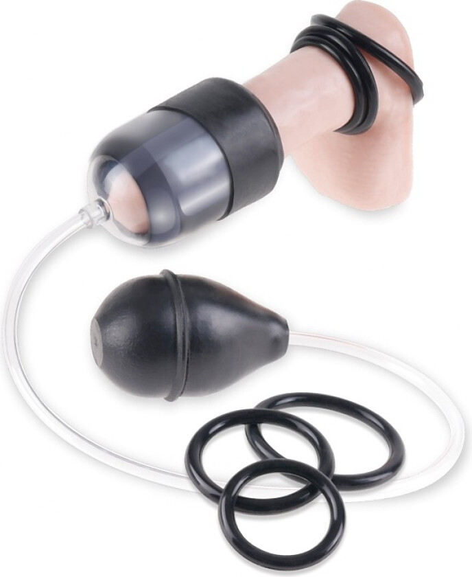 Pipedream Fetish Fantasy: Suck n' Stroke Head Pump, svart